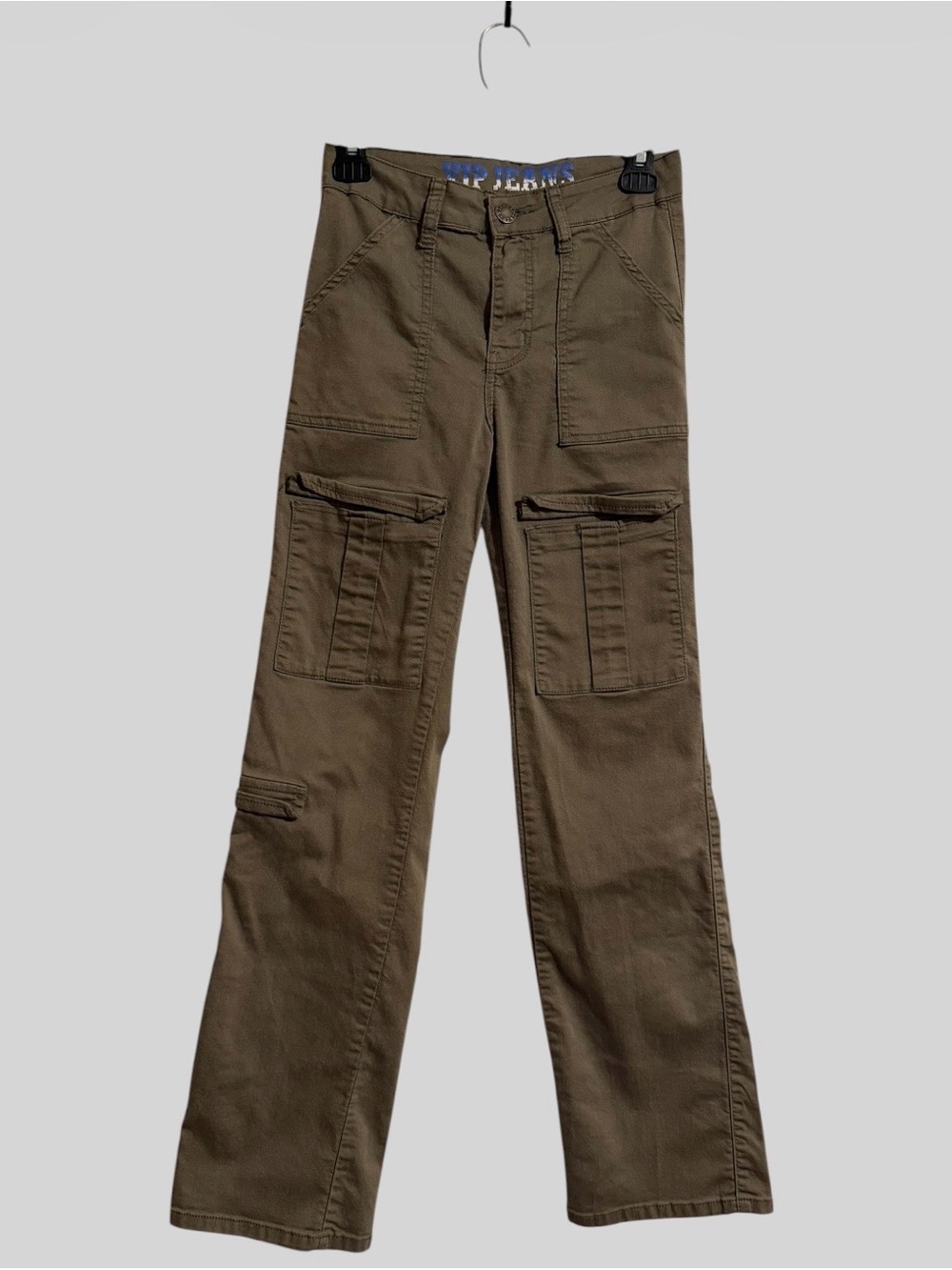 VIP jeans Size 1/2 Olive Cargo Trousers with Pockets